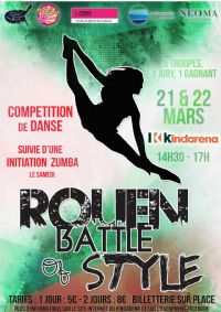 Compétition de danse Rouen Battle of Style - Edition 2015. Du 21 au 22 mars 2015 à ROUEN. Seine-Maritime.  14H30